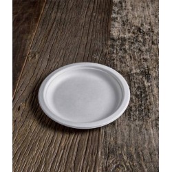 PIATTI DESSERT POLPA EKò ø18cm BIO COMPOSTABILI 125pz USOBIO