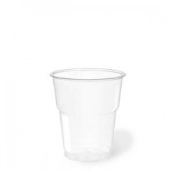 BICCHIERI PLA TRASPARENTI 200ml (TACCA 0,2) NATURIA COMPOSTABILE 50pz