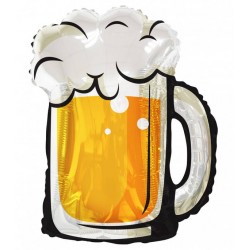 PALLONE MYLAR BOCCALE BIRRA S/SHAPE 81x63cm