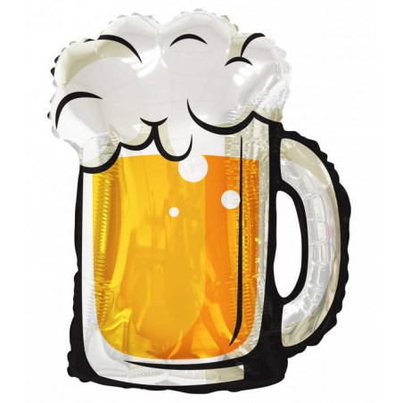 PALLONE MYLAR BOCCALE BIRRA S/SHAPE 81x63cm