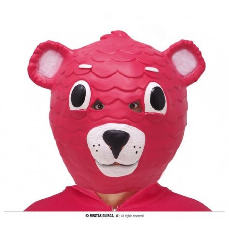 MASCHERA ORSO ROSA IN LATTICE