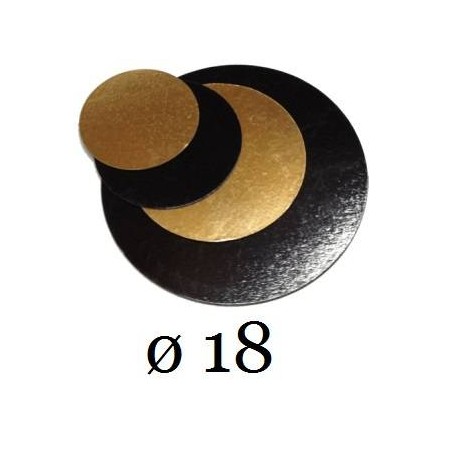 DISCO CARTONE LISCIO ORO ø18 3 PEZZI