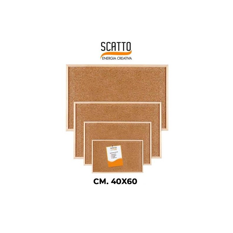 PANNELLO IN SUGHERO 40x60cm SCATTO