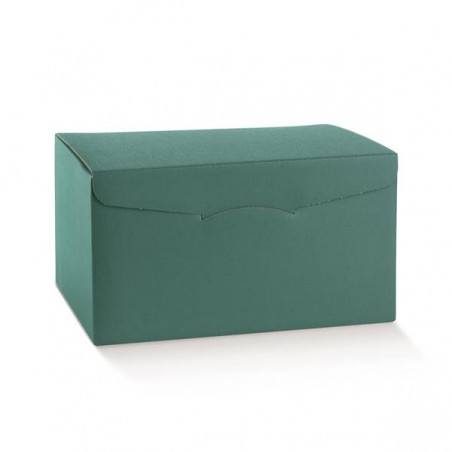 SCATOLA SEGRETO 4 BOTTIGLIE 32,5x17,5x18cm FIBRE VERDE