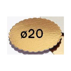 DISCO CARTONE KAPPATO ORO ø20 3 PEZZI