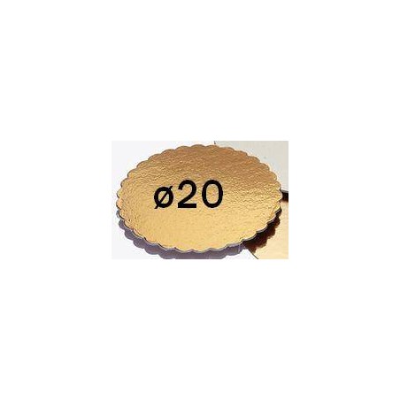 DISCO CARTONE KAPPATO ORO ø20 3 PEZZI