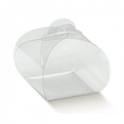 SCATOLA TORTINA PVC TRASPARENTE 10,5x10,5x9 10pz