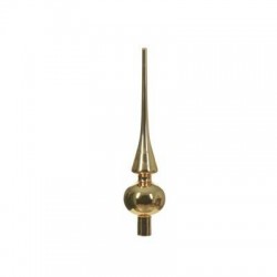 PUNTALE ALBERO VETRO LUCIDO H.26cm ORO 1pz
