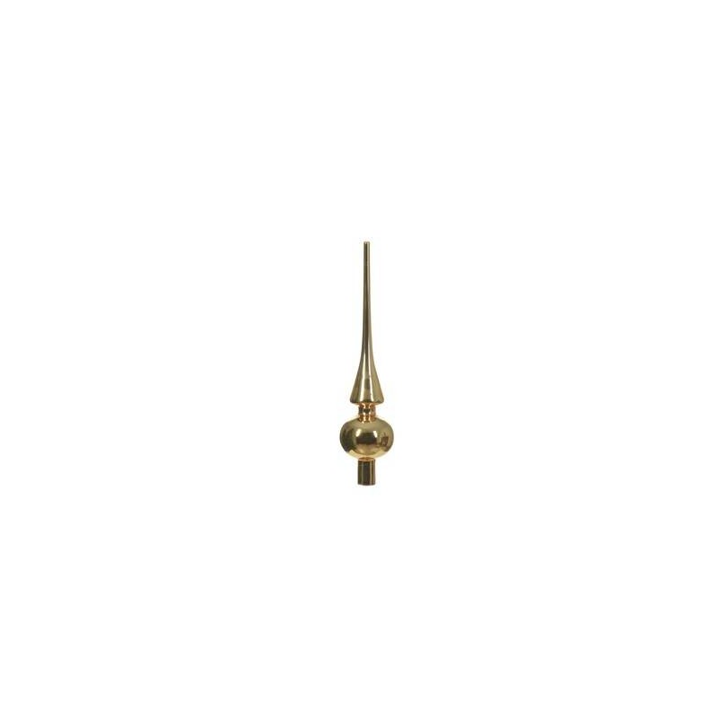 PUNTALE ALBERO VETRO LUCIDO H.26cm ORO 1pz