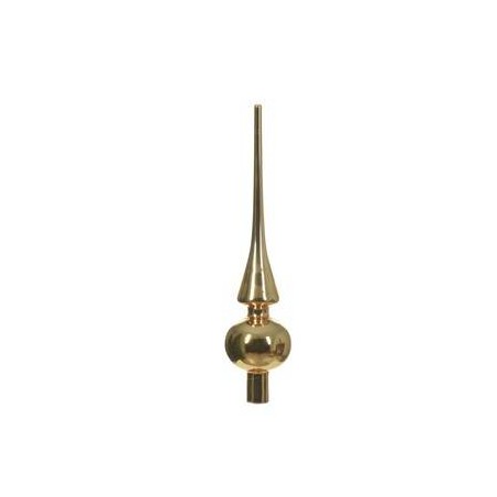 PUNTALE ALBERO VETRO LUCIDO H.26cm ORO 1pz
