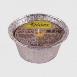 FIACCOLA CITRONELLA CREAM CARAMEL ALLUMINIO ø8,5x4cm LA NATURE
