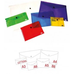 BUSTA A4 C/BOTTONE 24,5x33,3cm ASS.TE COLOR MY DESK