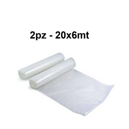 BUSTE SOTTOVUOTO GOFFRATE V9 rotolo 20x6mt 2pezzi