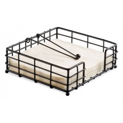 NAPKINS HOLDER WIRE BIG BLACK