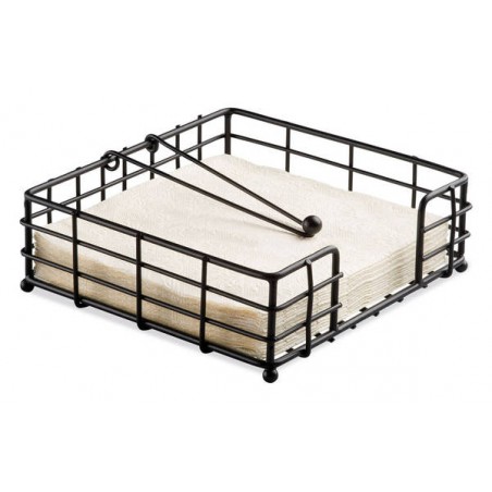 NAPKINS HOLDER WIRE BIG BLACK