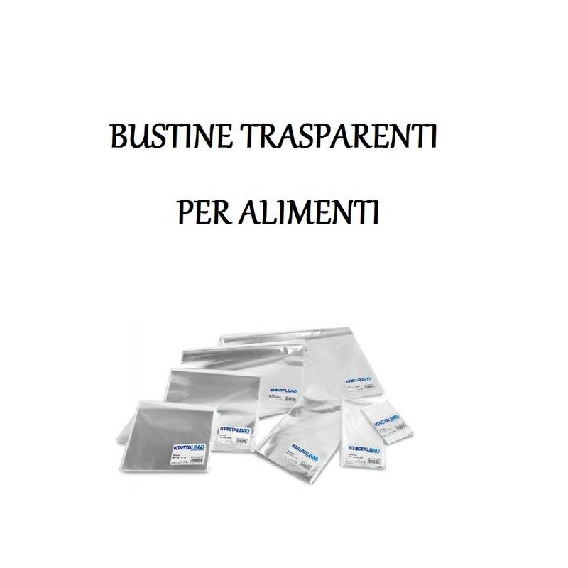 BUSTE CRYSTAL 10x20cm 20pz PER ALIMENTI