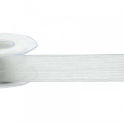 NASTRO ALBA POLICOTONE mm40x20mt COL.01 BIANCO