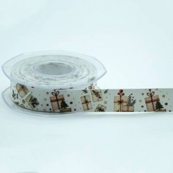 NASTRO RASO SETA STAMPA DIGITALE mm25x15mt  PACCHETTI REGALO