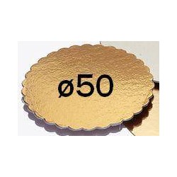 DISCO CARTONE KAPPATO ORO ø50 1 PEZZO