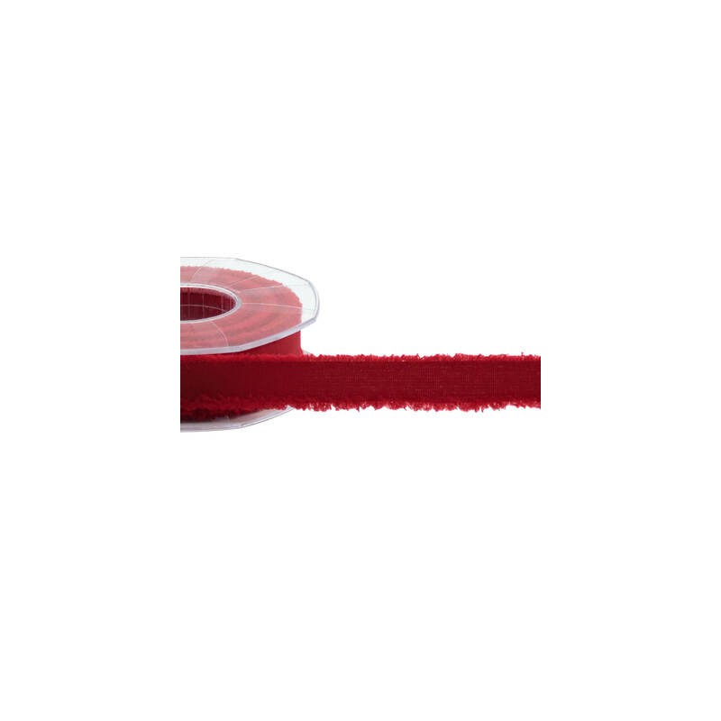 NASTRO SFRANGIATO mm23x15mt COL.31 ROSSO