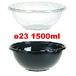 INSALATIERA PET NERA DIAM.23 LT.1,5