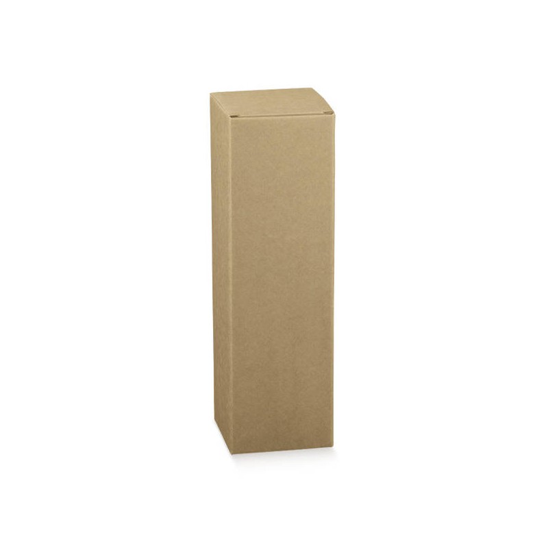 SCATOLA PORTA 1 BOTTIGLIA CHAMPAGNE 10x10x34cm AVANA
