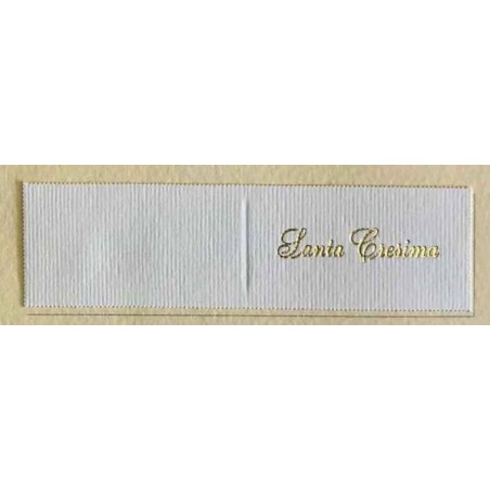BIGLIETTI BOMBONIERA SANTA CRESIMA AVORIO 20pz 215