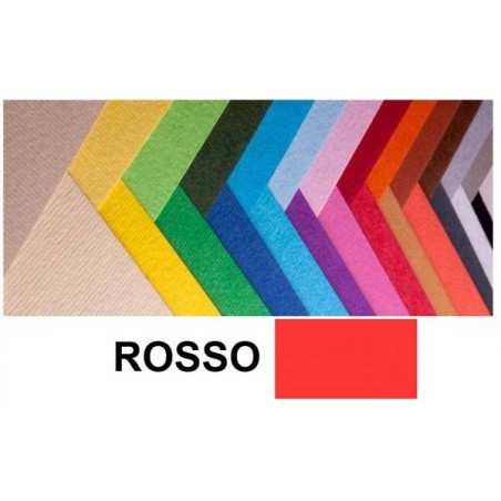 CARTONCINO BRISTOL 50x70cm 200gr ROSSO FABRIANO