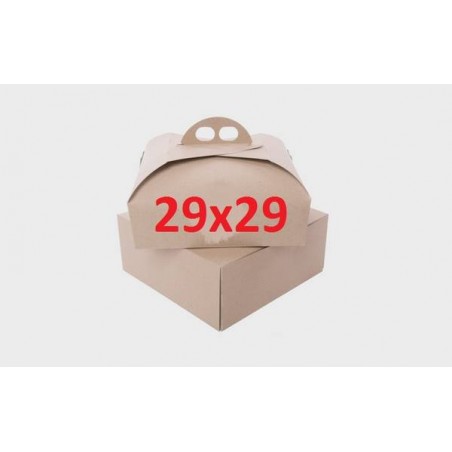 SCATOLA PORTA TORTA QUADRATA MIS.29x29x7 ECOLIFE