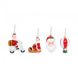 BABBO NATALE MIX C/APPENDINO 13cm ass.ti 1pz