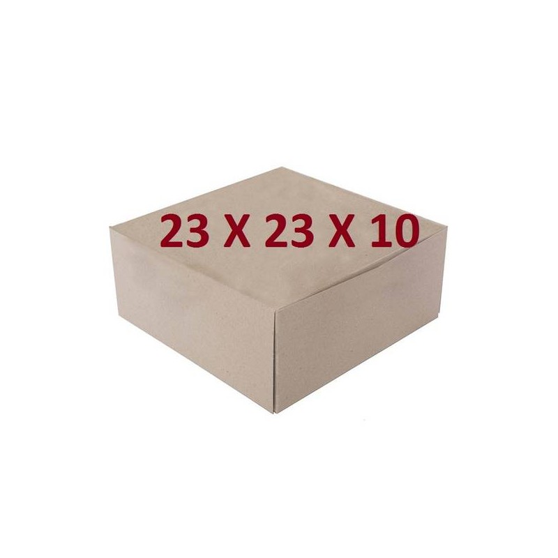 SCATOLA TORTA QUADRATA DAMA MIS.23x23x10 ECOLIFE