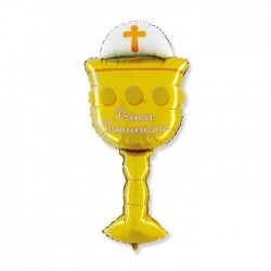 PALLONE MYLAR CALICE PRIMA COMUNIONE 51x119cm