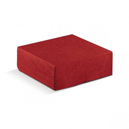 SCATOLA MARMOTTA NEW 50x40x19,5cm SETA BORDEAUX