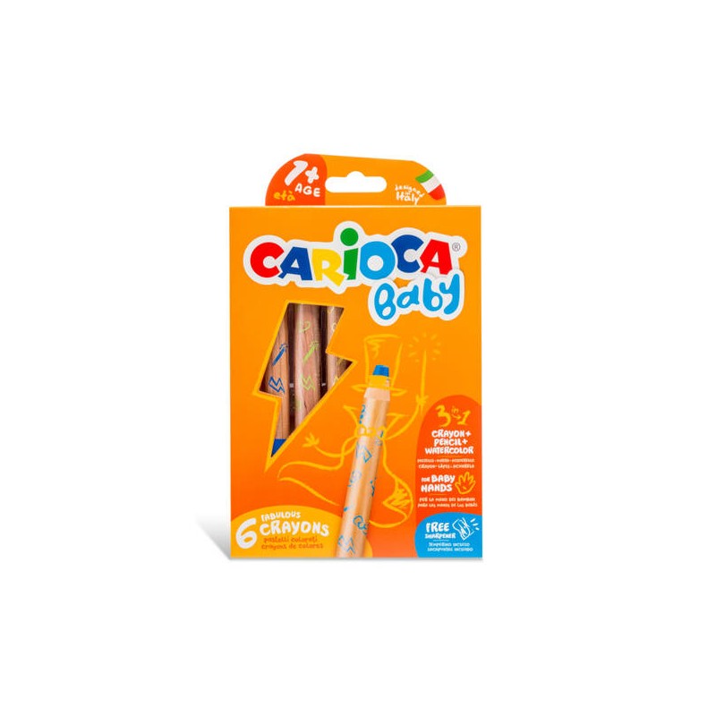CRAYON CARIOCA BABY +2 6pz