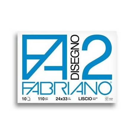 ALBUM FABRIANO F2 24x33cm 10fg 110gr LISCIO