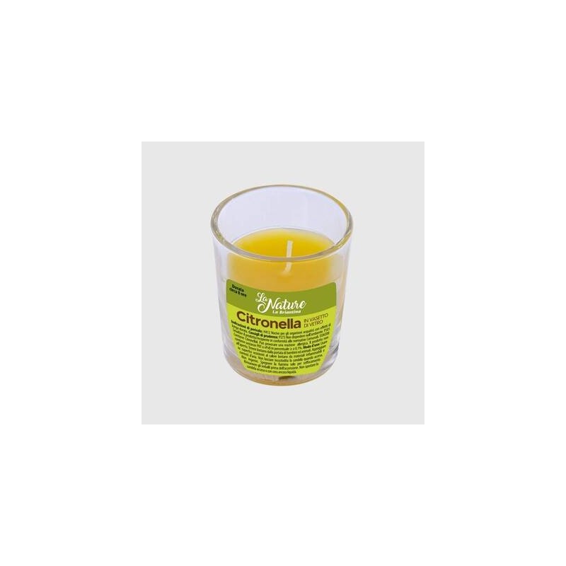 VASETTO IN VETRO ALLA CITRONELLA ø5,5x6cm