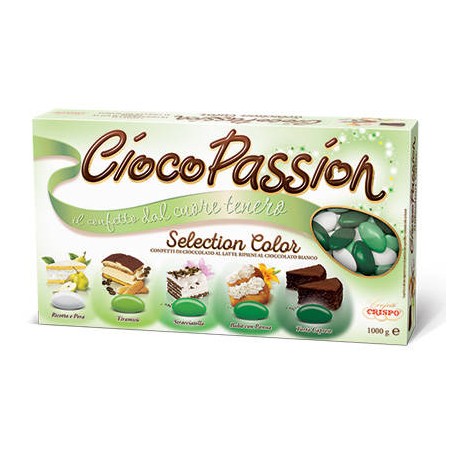 CONFETTI CIOCOPASSION SELECTION COLOR VERDE 5 GUSTI 1kg