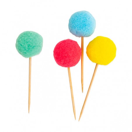 PICKS POM POM COLOR 10cm 10pz