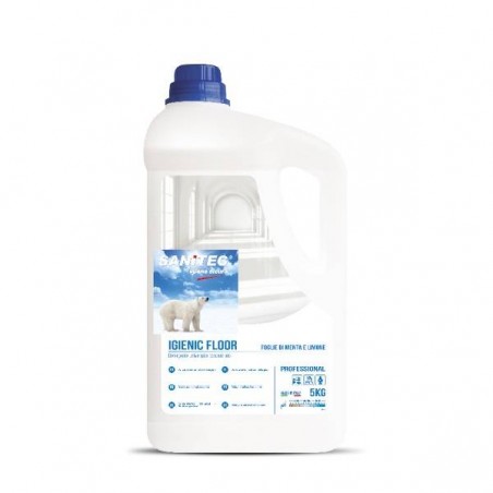 DETERGENTE PAVIMENTI IGIENIC FLOOR 5lt FOGLIE DI MENTA E LIMONE SANITEC