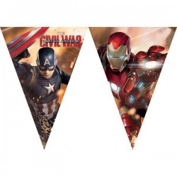 FESTONE BANDIERINE AVENGERS CIVIL WAR 2,6mt
