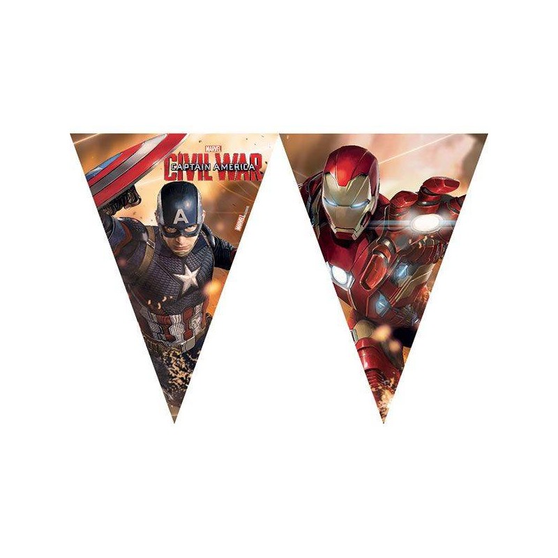 FESTONE BANDIERINE AVENGERS CIVIL WAR 2,6mt