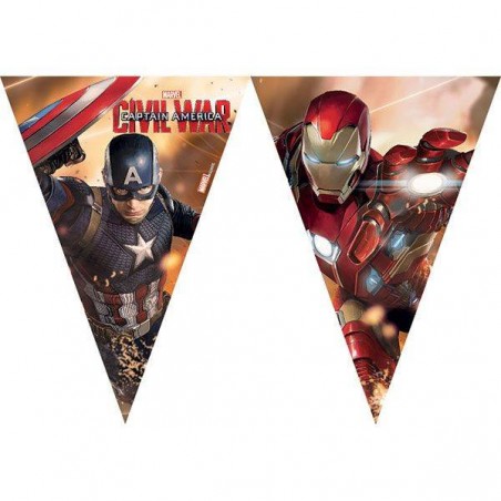 FESTONE BANDIERINE AVENGERS CIVIL WAR 2,6mt