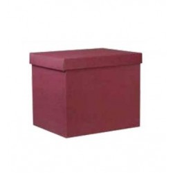 SCATOLA F/COPERCHIO LINEA 1300 49x34x33cm ONDA BORDEAUX PORTATA 12kg