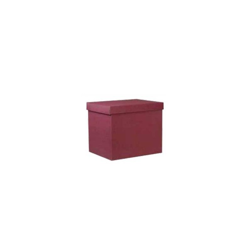 SCATOLA F/COPERCHIO LINEA 1300 49x34x33cm ONDA BORDEAUX PORTATA 12kg