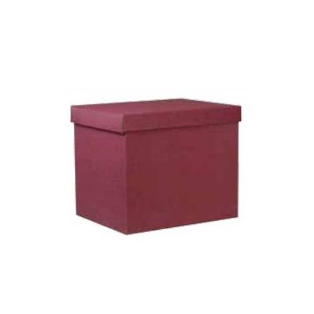 SCATOLA F/COPERCHIO LINEA 1300 49x34x33cm ONDA BORDEAUX PORTATA 12kg