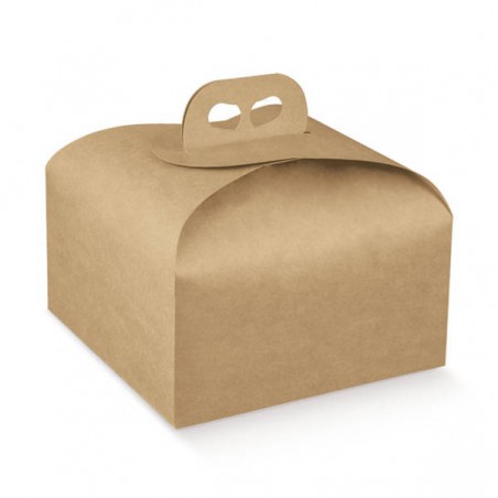 SCATOLA PANETTONE 24,5x24,5x13cm AVANA