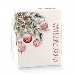 SCATOLA SEGRETO C/CORDINI 28x20x35cm ADDOBBI DI NATALE