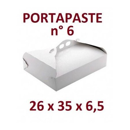 SCATOLA P.PASTE POLIT. N°6 26x35x6,5cm BIANCO RAMAGE
