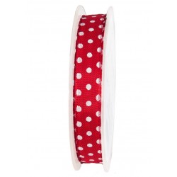 NASTRO DOTS mm15X20mt ROSSO
