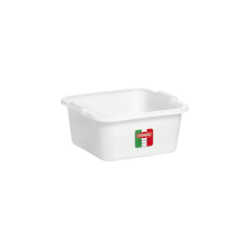 BACINELLA QUADRA 34x34cm 11lt BIANCA
